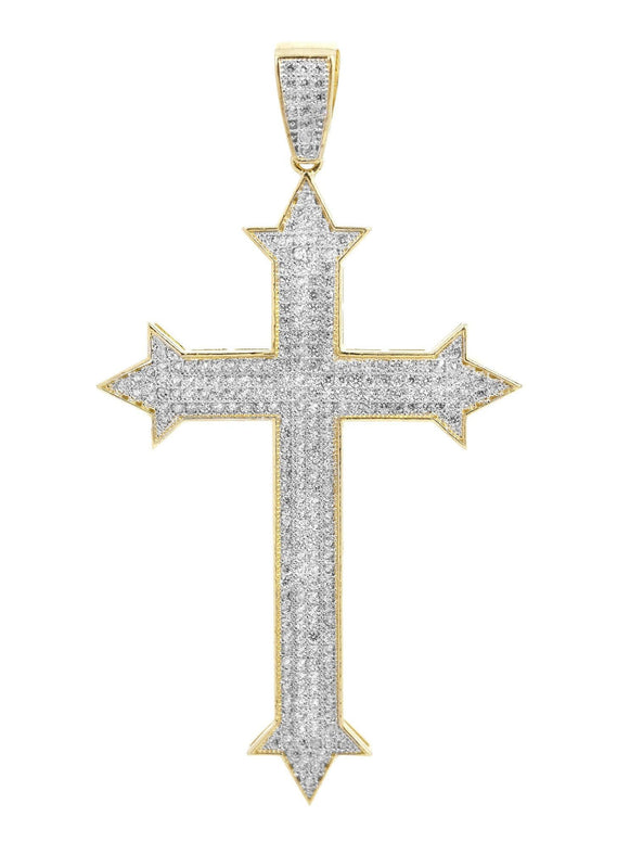 10K Gold Cross Pendant  |  7.8 Grams