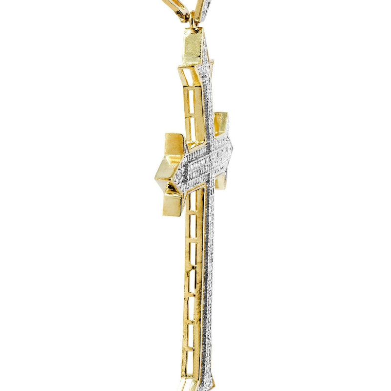 10K Gold Cross Pendant  |  7.8 Grams