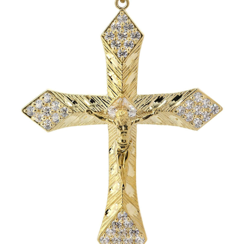 10K Gold Cross / Crucifix Pendant  |  13 Grams