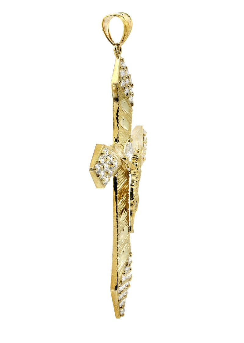 10K Gold Cross / Crucifix Pendant  |  13 Grams