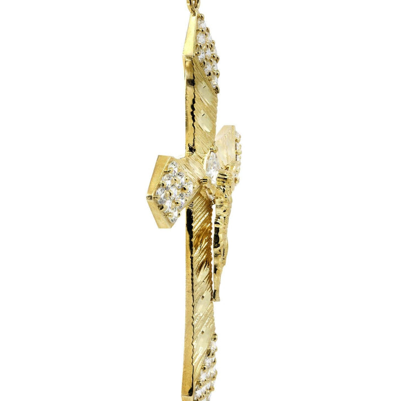 10K Gold Cross / Crucifix Pendant  |  13 Grams