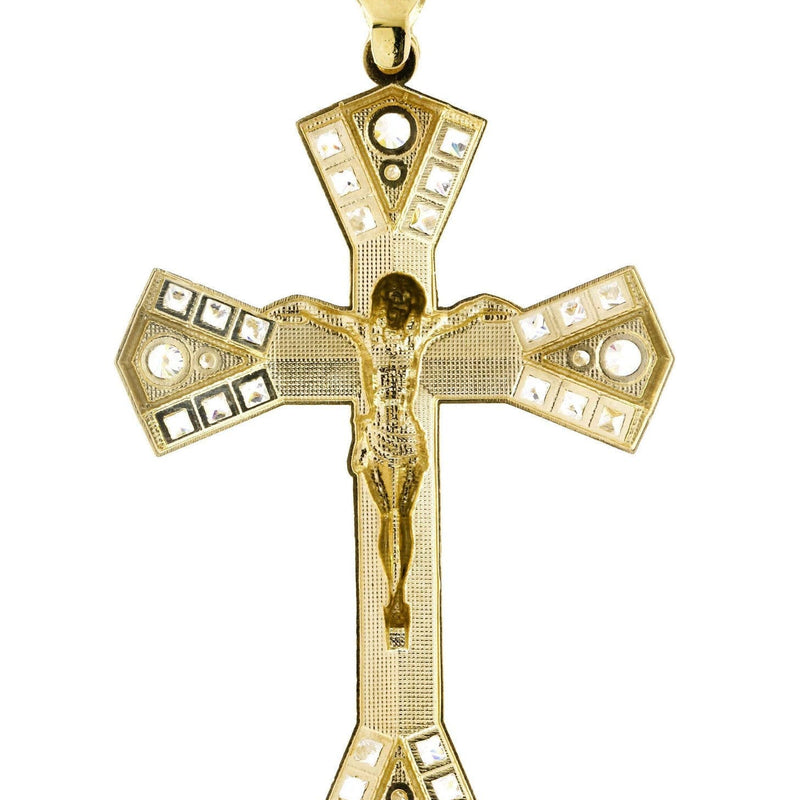 10K Gold Cross / Crucifix Pendant  |  14.1 Grams