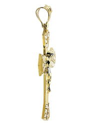 10K Gold Cross / Crucifix Pendant  |  14.1 Grams