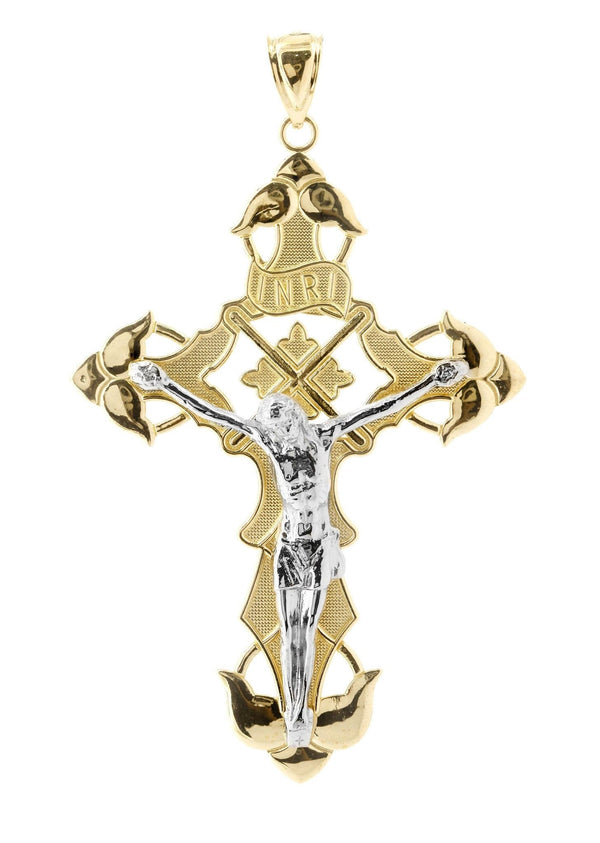10K Gold Cross / Crucifix Pendant  |  15.1 Grams