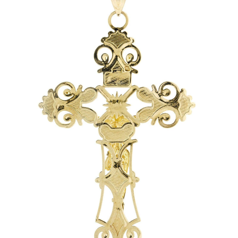 10K Gold Cross / Crucifix Pendant  |  22 Grams