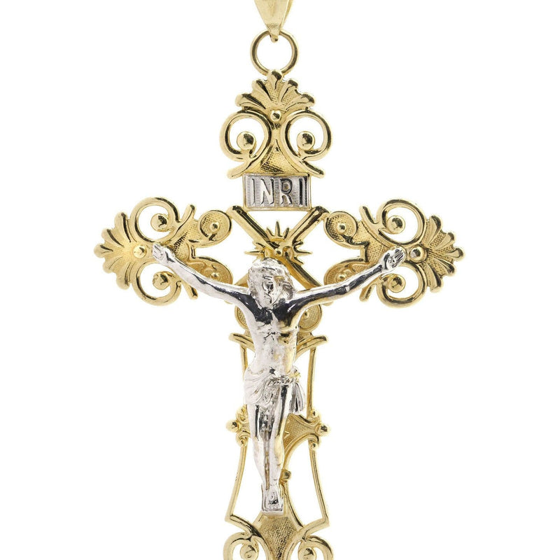 10K Gold Cross / Crucifix Pendant  |  22 Grams
