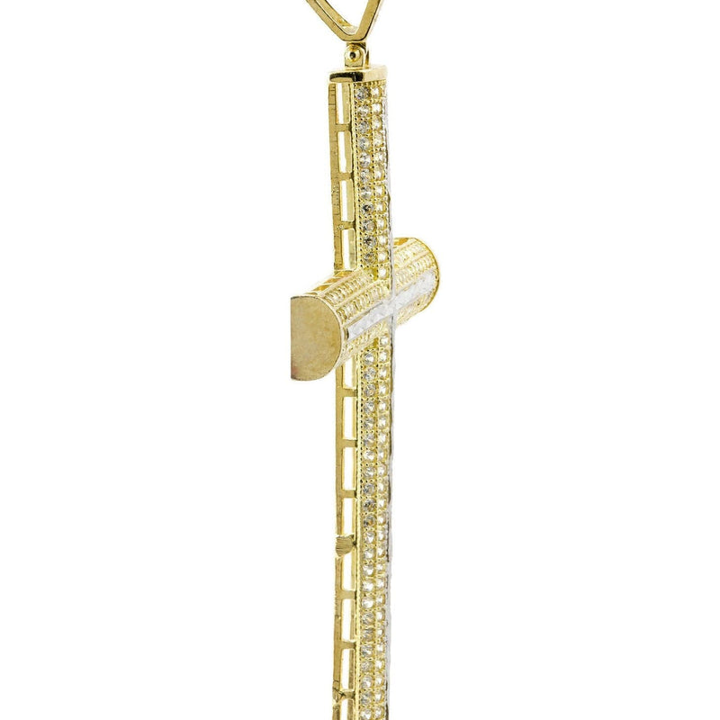 10K Gold Cross Pendant  |  7.7 Grams