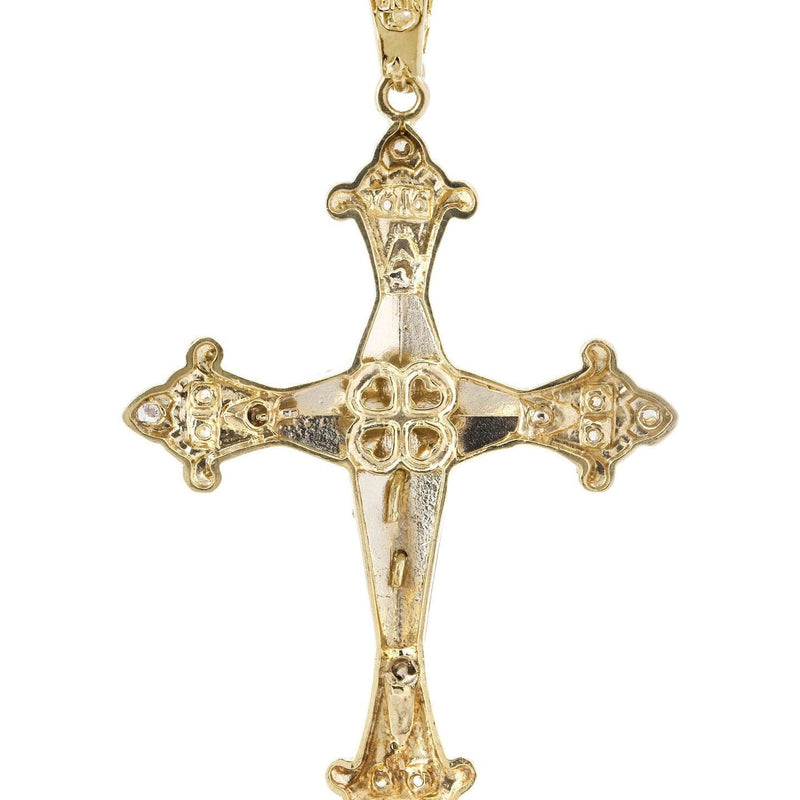 10K Gold Cross / Crucifix Pendant  |  14.4 Grams