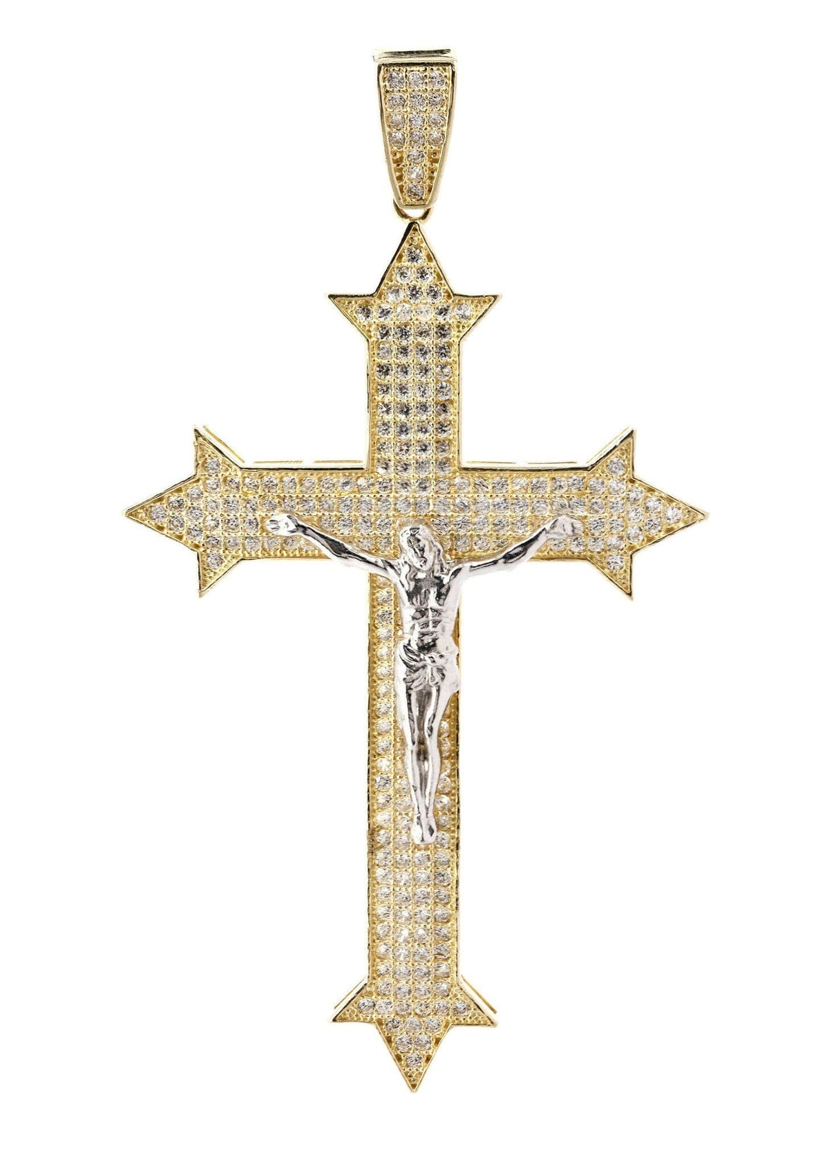 10K Gold Cross / Crucifix Pendant  |  8.6 Grams