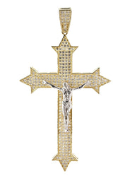 10K Gold Cross / Crucifix Pendant  |  8.6 Grams