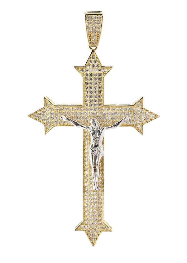 10K Gold Cross / Crucifix Pendant  |  8.6 Grams