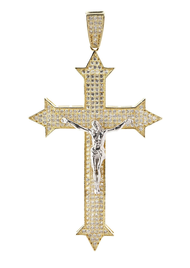 10K Gold Cross / Crucifix Pendant  |  8.6 Grams