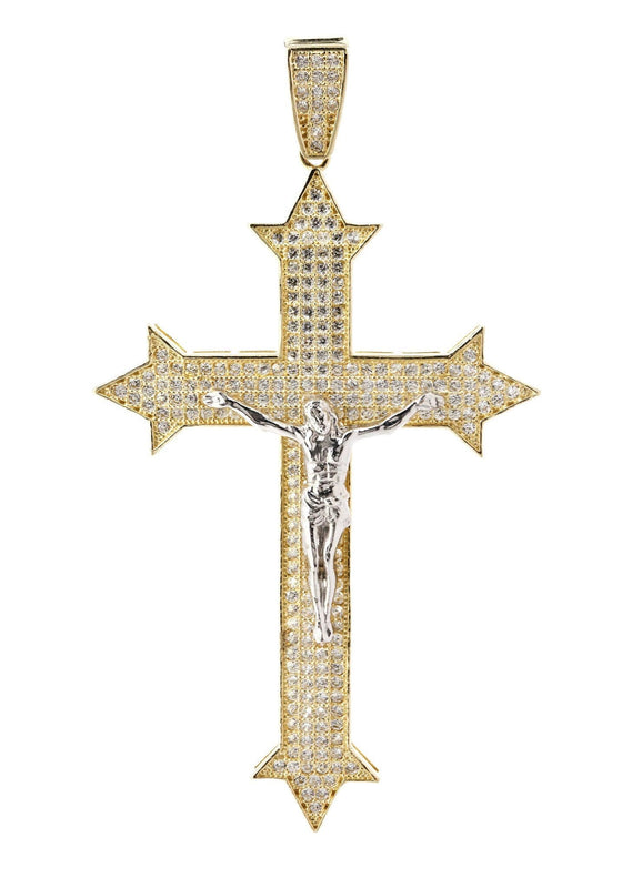 10K Gold Cross / Crucifix Pendant  |  8.6 Grams