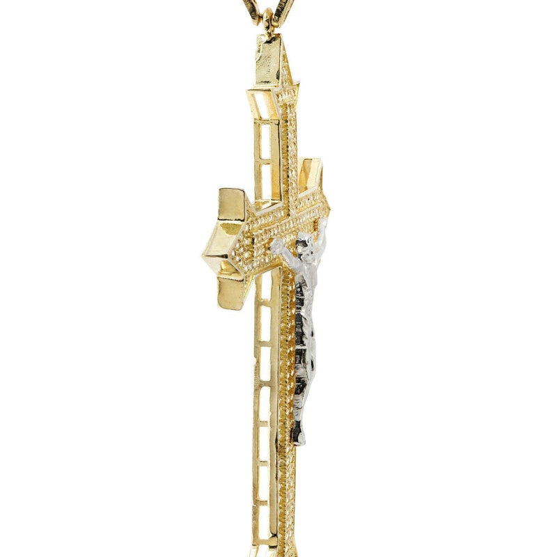 10K Gold Cross / Crucifix Pendant  |  8.6 Grams