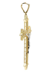 10K Gold Cross / Crucifix Pendant  |  8.6 Grams