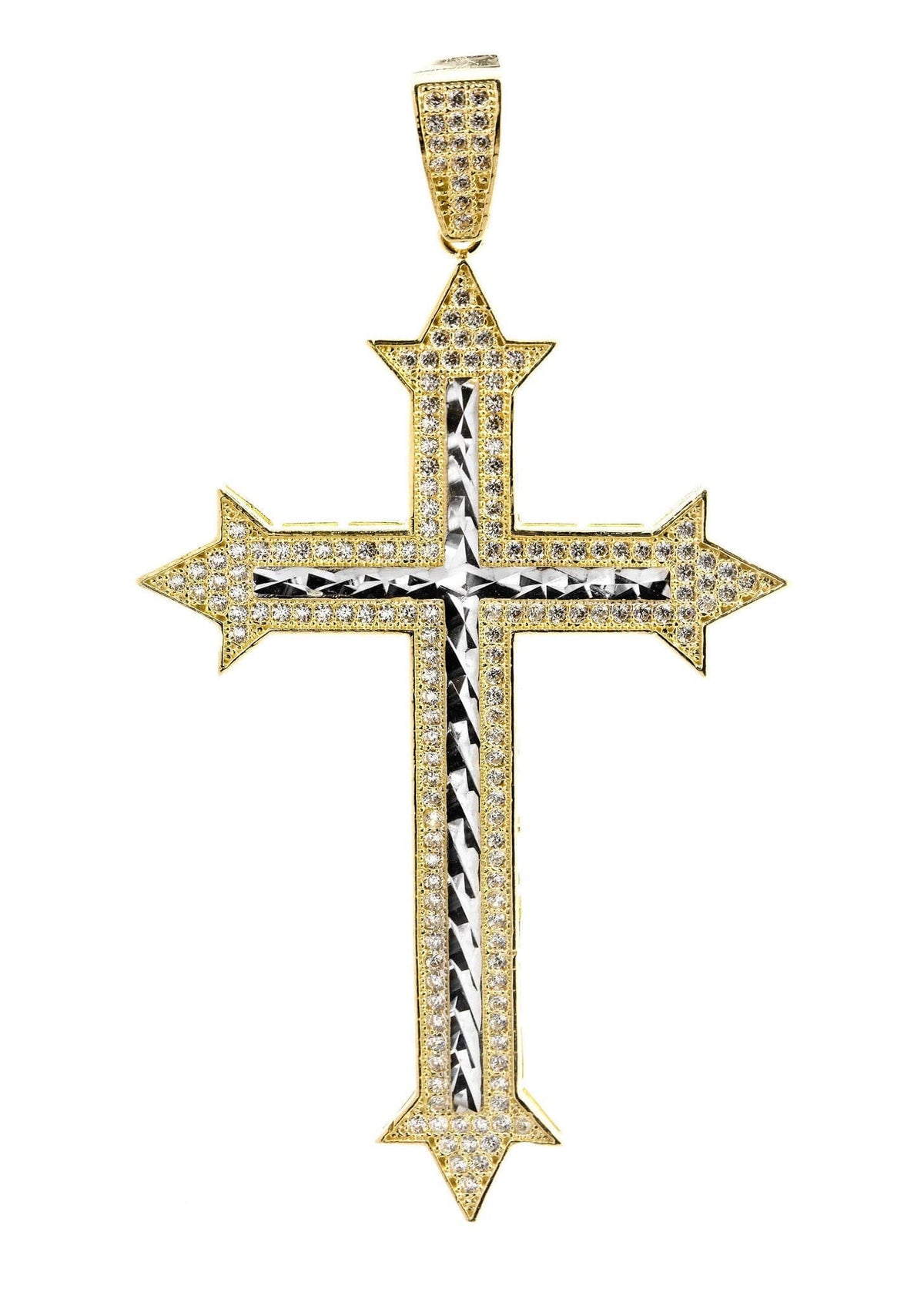 10K Gold Cross Pendant  |  7.6 Grams