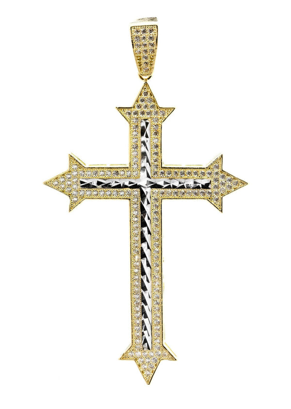 10K Gold Cross Pendant  |  7.6 Grams