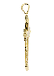 10K Gold Cross Pendant  |  7.6 Grams