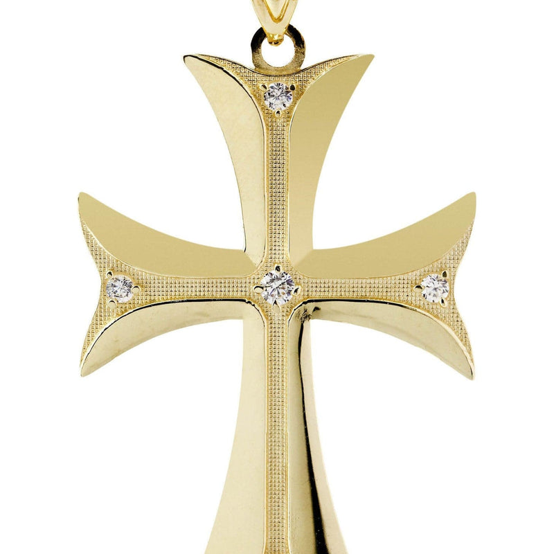 10K Gold Cross Pendant  |  7.6 Grams