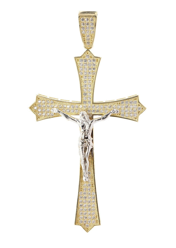 10K Gold Cross / Crucifix Pendant  |  7.2 Grams
