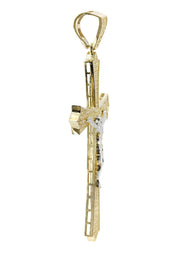 10K Gold Cross / Crucifix Pendant  |  7.2 Grams