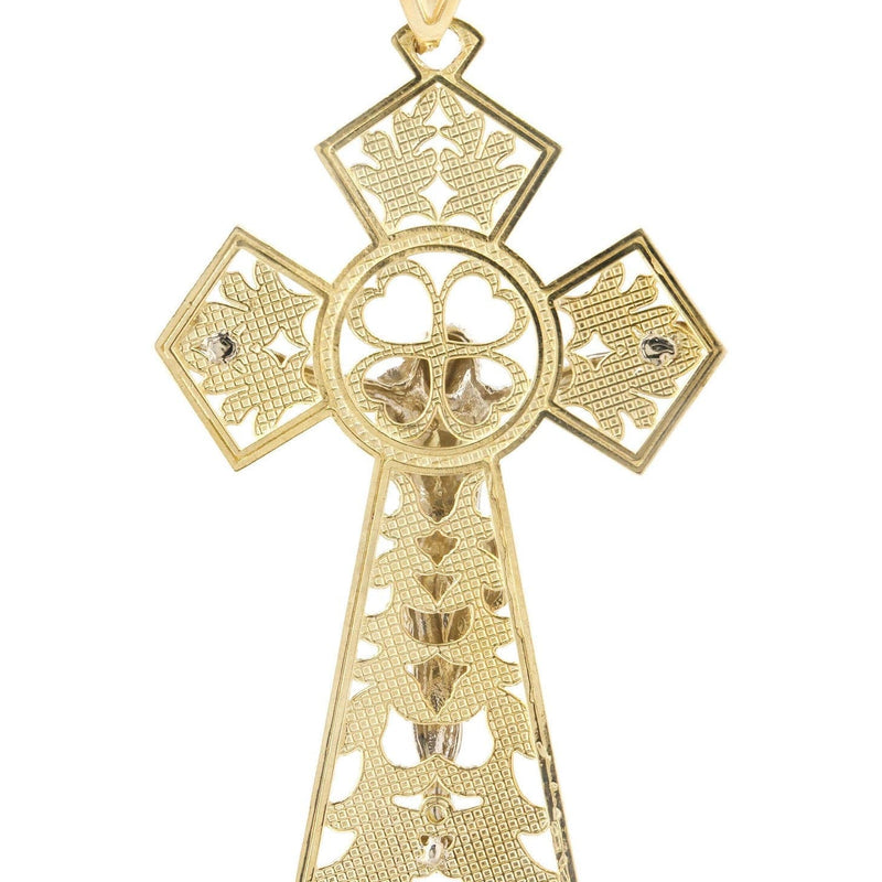 10K Gold Cross / Crucifix Pendant |  9.3 Grams