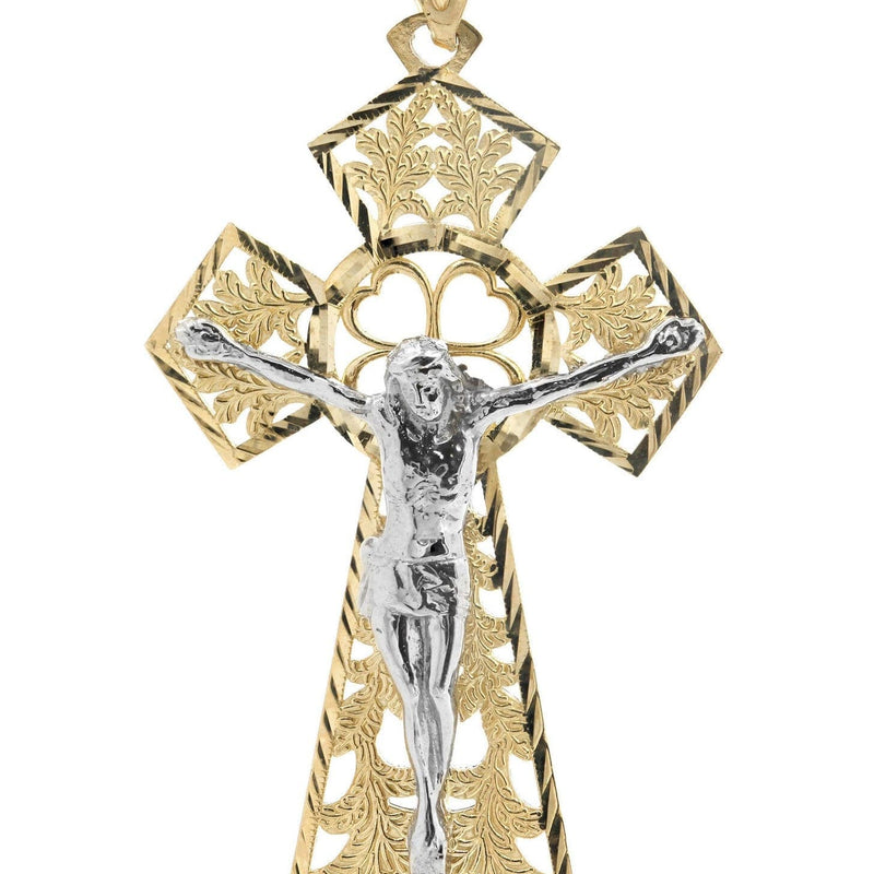 10K Gold Cross / Crucifix Pendant |  9.3 Grams