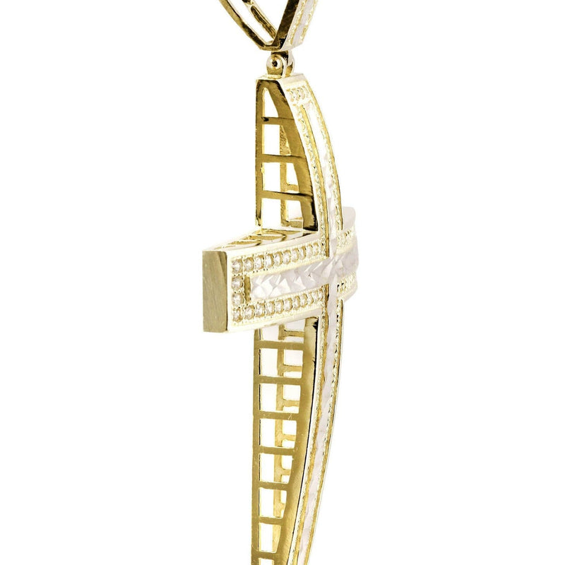 10K Gold Cross Pendant  |  7.7 Grams