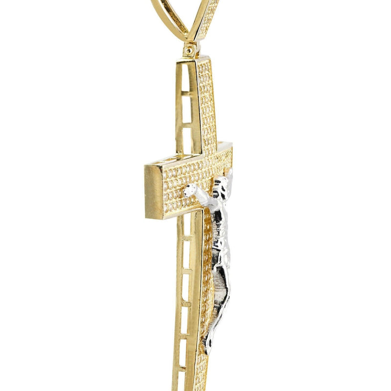 10K Gold Cross / Crucifix Pendant  |  7 Grams