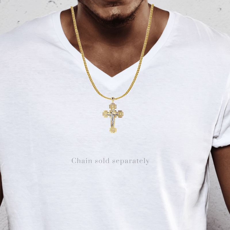 10K Gold Cross / Crucifix Pendant  |  7.1 Grams