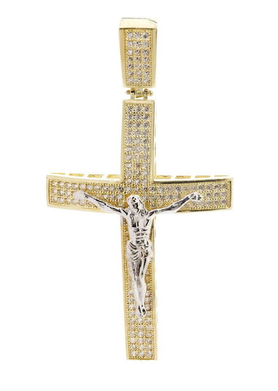 10K Gold Cross / Crucifix Pendant |  8 Grams