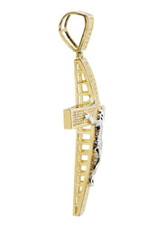 10K Gold Cross / Crucifix Pendant |  8 Grams