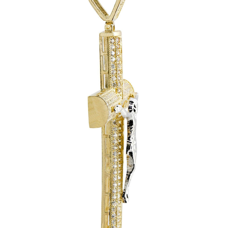 10K Gold Cross / Crucifix Pendant  |  7.9 Grams