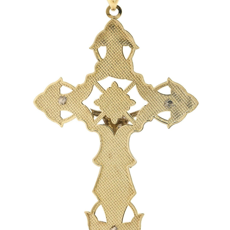 10K Gold Cross / Crucifix Pendant  |  10.3 Grams