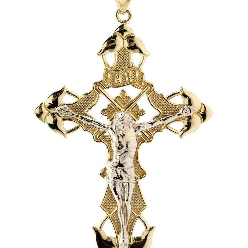 10K Gold Cross / Crucifix Pendant  |  10.3 Grams