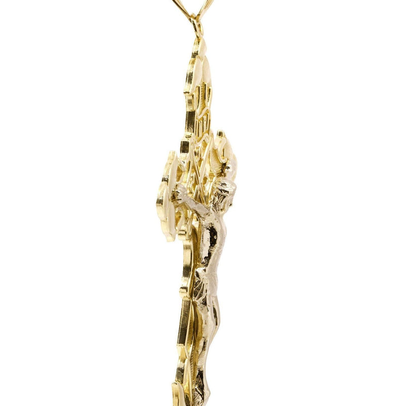 10K Gold Cross / Crucifix Pendant  |  10.3 Grams