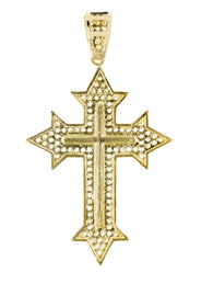 10K Gold Cross Pendant  |  5.3 Grams