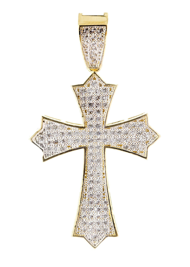 10K Gold Cross Pendant  |  3.9 Grams