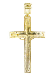 10K Gold Cross / Crucifix Pendant  |  10.8 Grams