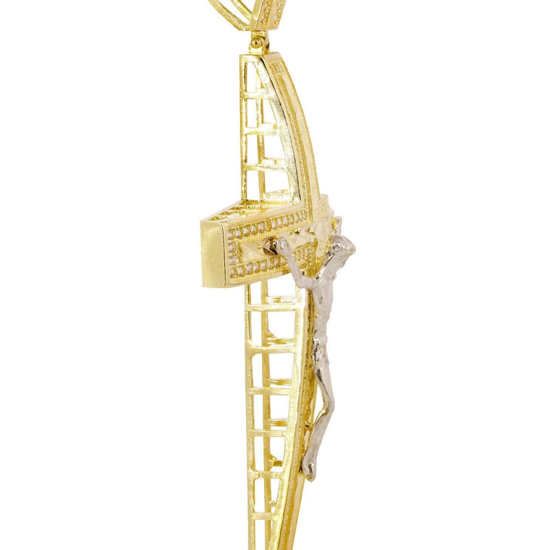 10K Gold Cross / Crucifix Pendant  |  10.8 Grams