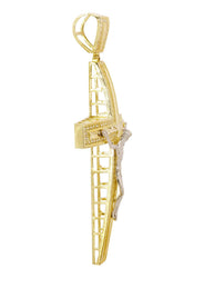 10K Gold Cross / Crucifix Pendant  |  10.8 Grams