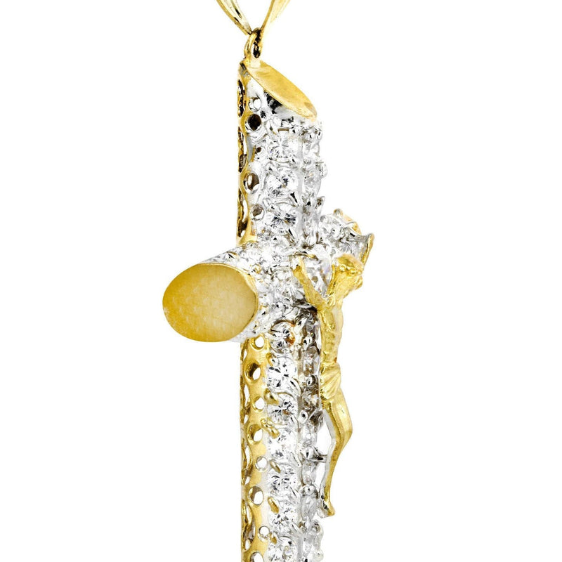 10K Gold Cross / Crucifix Pendant  |  14.7 Grams