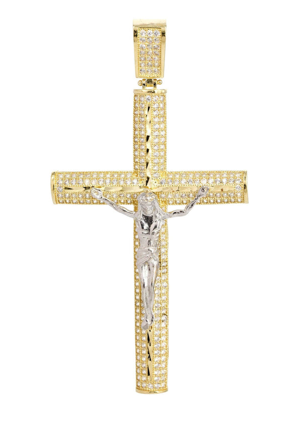 10K Gold Cross / Crucifix Pendant  |  9.1 Grams