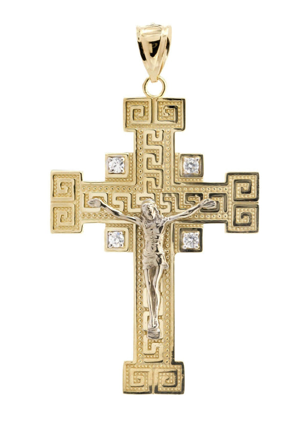 10K Gold Cross / Crucifix Pendant | 8.8 Grams