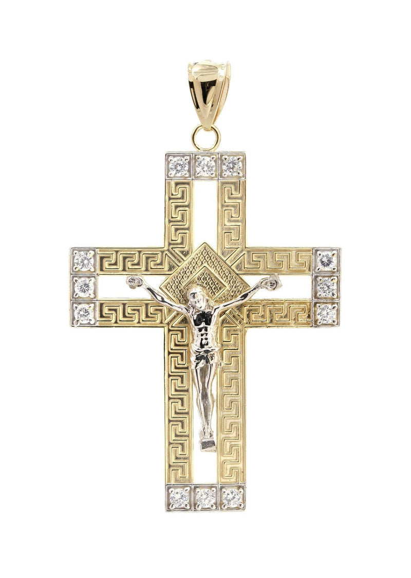 10K Gold Cross / Crucifix Pendant | 9.2 Grams