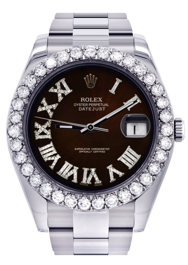Rolex Datejust II Watch | 41 MM | Custom Black Chocolate Dial | Oyster Band