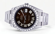 Rolex Datejust II Watch | 41 MM | Custom Black Chocolate Dial | Oyster Band