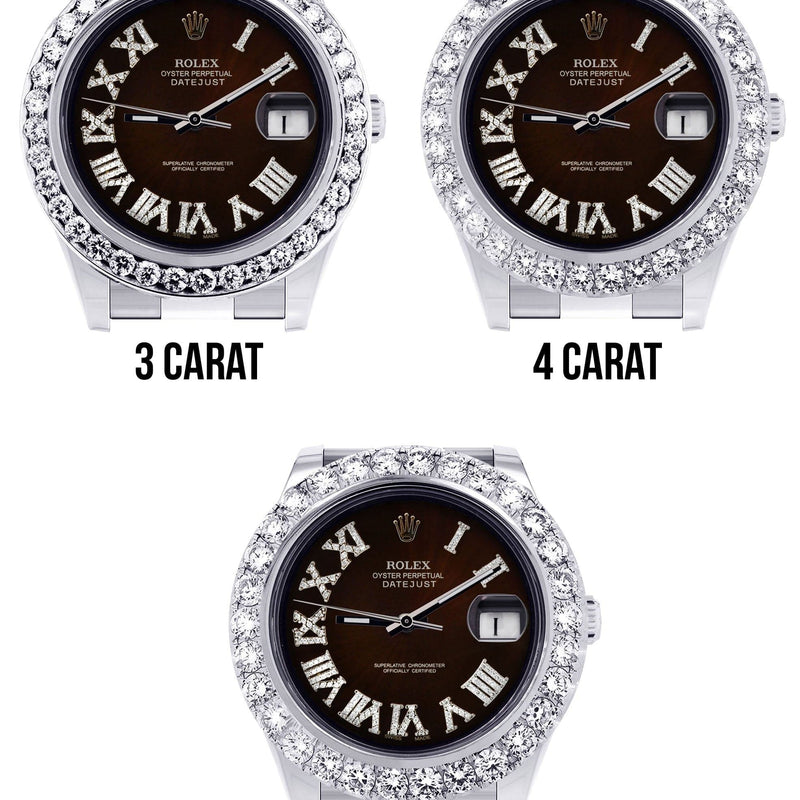 Rolex Datejust II Watch | 41 MM | Custom Black Chocolate Dial | Oyster Band