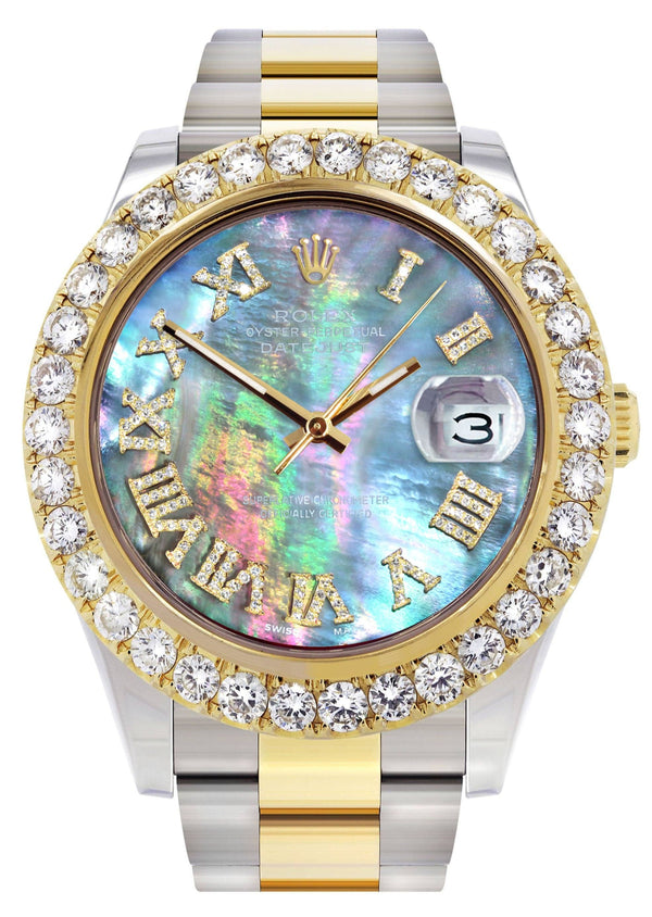 Rolex Datejust II Watch | 41 MM | 18K Yellow Gold & Stainless Steel | Abalone Mother Of Pearl Dial | Oyster Band