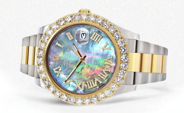Rolex Datejust II Watch | 41 MM | 18K Yellow Gold & Stainless Steel | Abalone Mother Of Pearl Dial | Oyster Band